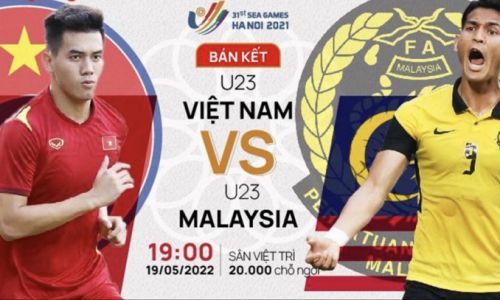 Link xem trực tiếp U23 Việt Nam vs U23 Malaysia 19h00 ngày 19/5 SEA Games 31