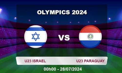 Soi kèo U23 Israel vs U23 Paraguay, 00h00 – 28/07/2024